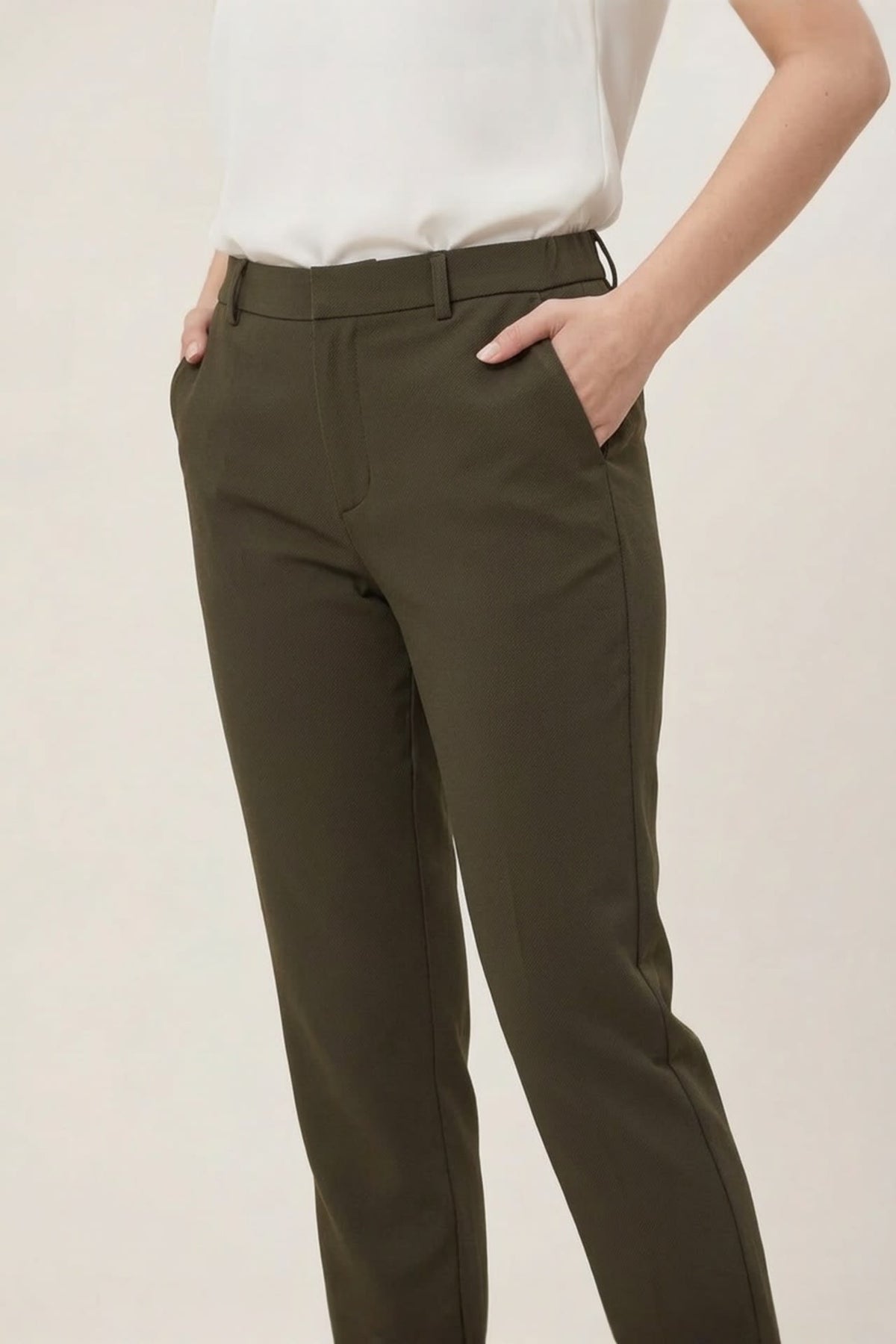 G2000 Pants Anti UV Cool Touch Cavalry Twill Cigarette Ankle Pants