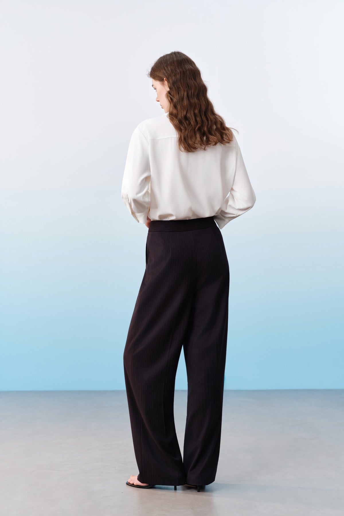 G2000 - Pants - Poly Blend Stripe Straight Leg Pants