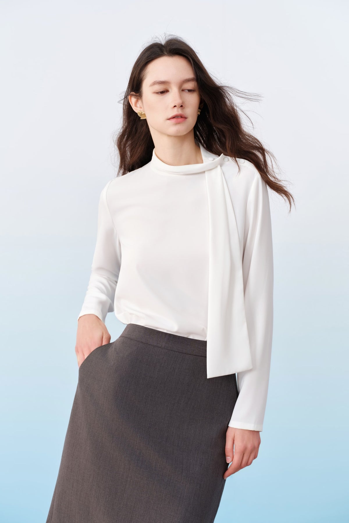 G2000 Skirts Anti UV Cool Touch Poly Blend Twill Pencil Suit Skirt