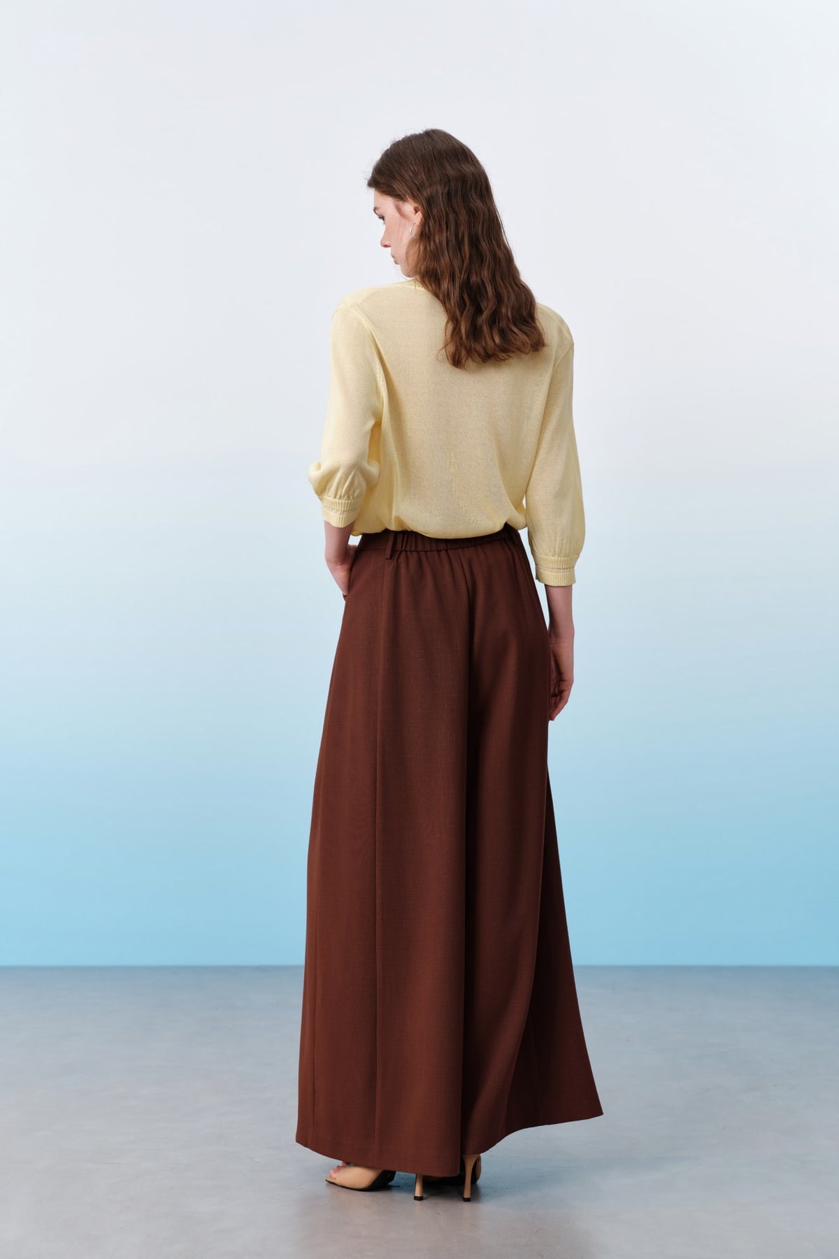 G2000 - Pants - Dobby Ankle Length Wide Leg Pants