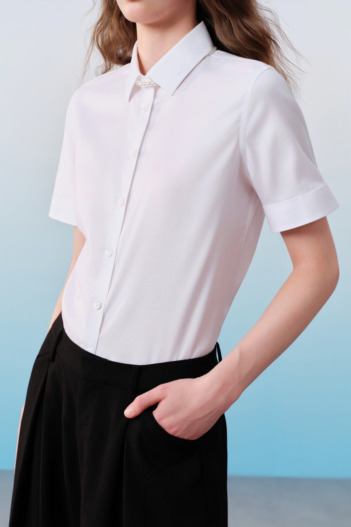 G2000 - Pants - Dobby Ankle Length Wide Leg Pants