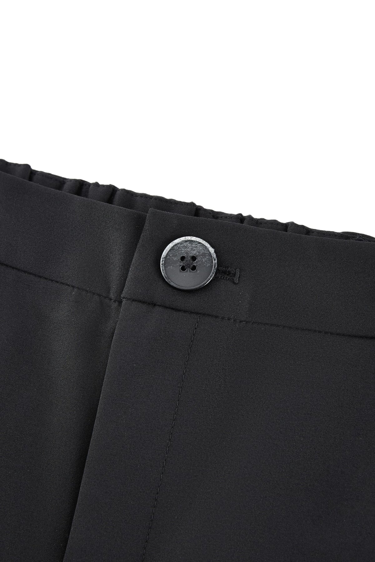 G2000 - Pants - Elastic Waist Belted Capri Cigarette Casual Pants