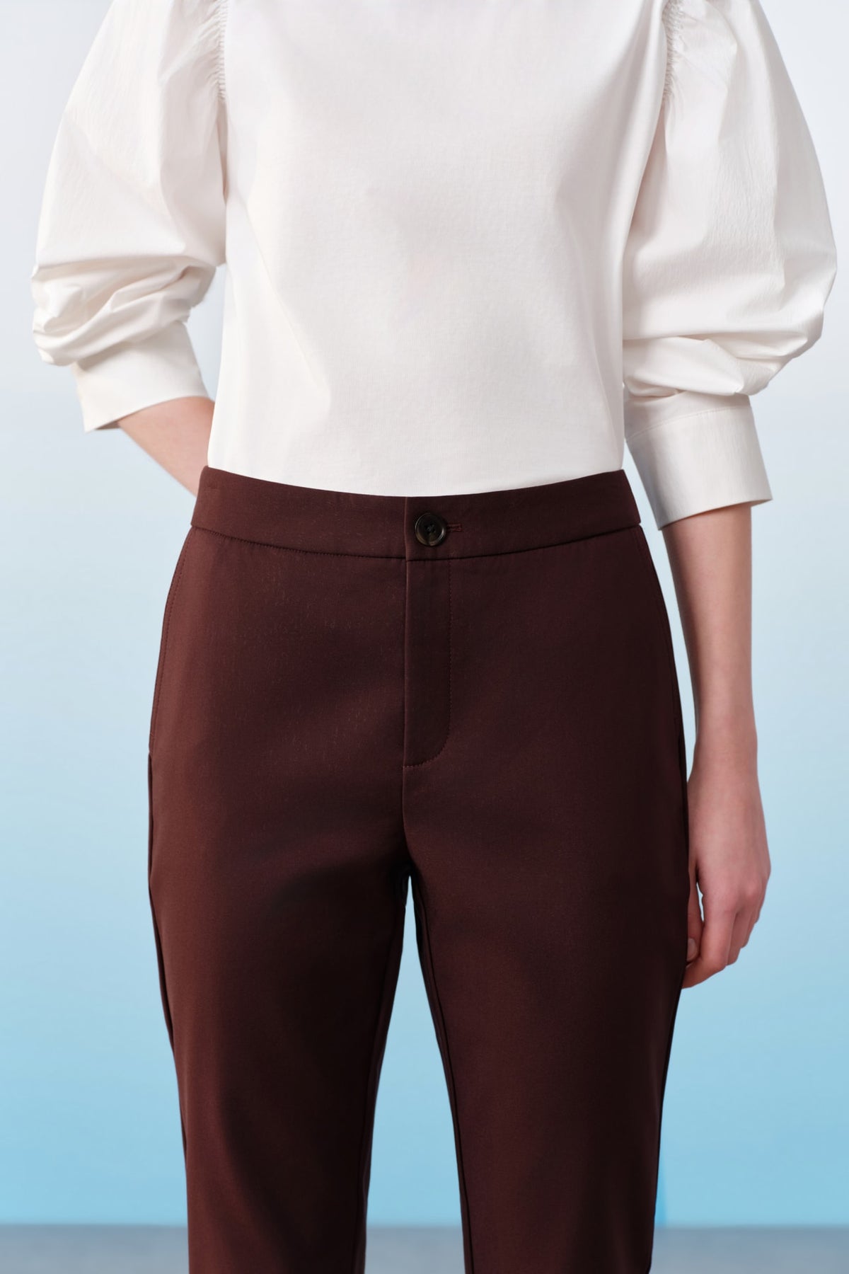 G2000 Pants Cropped Skinny Casual Pants With Belt