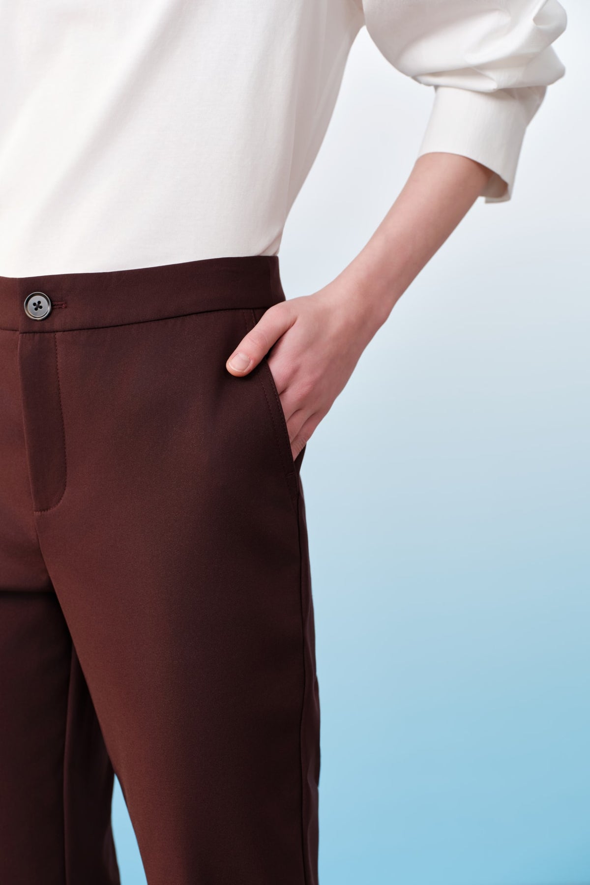 G2000 Pants Cropped Skinny Casual Pants With Belt