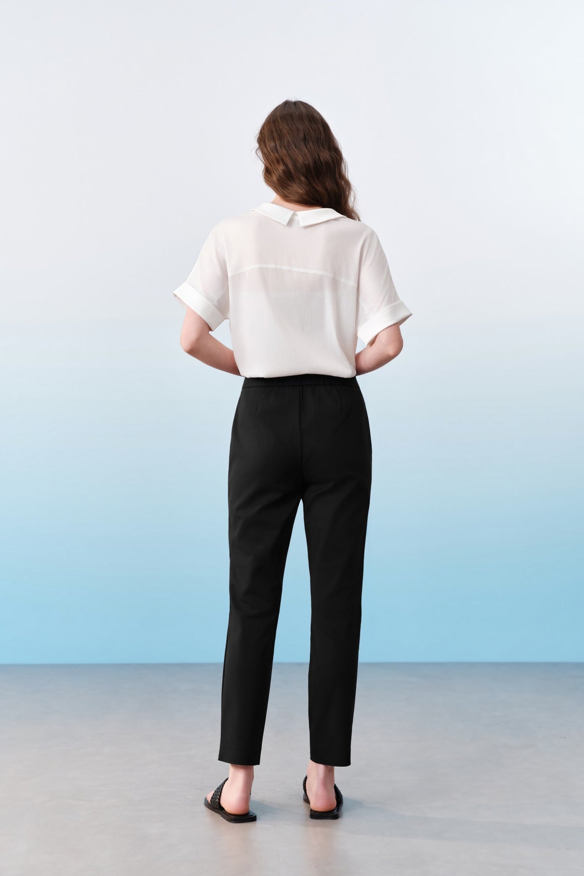 G2000 Pants Cropped Skinny Casual Pants With Belt