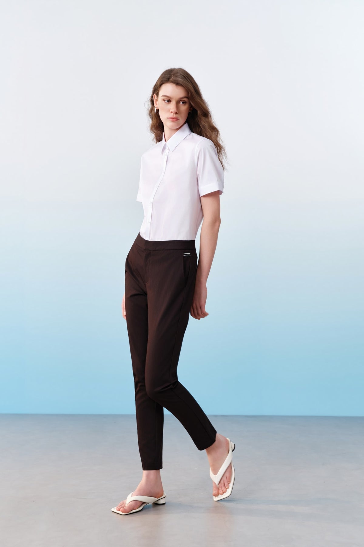 G2000 Pants Elastic Waist Ankle Skinny Casual Pants