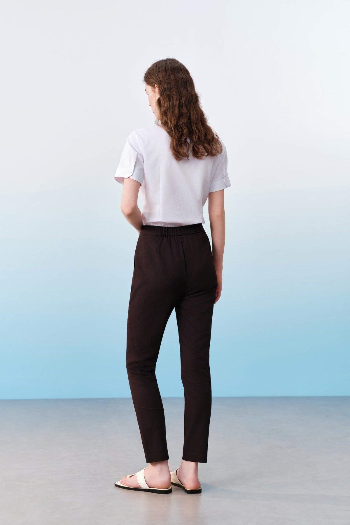 G2000 Pants Elastic Waist Ankle Skinny Casual Pants