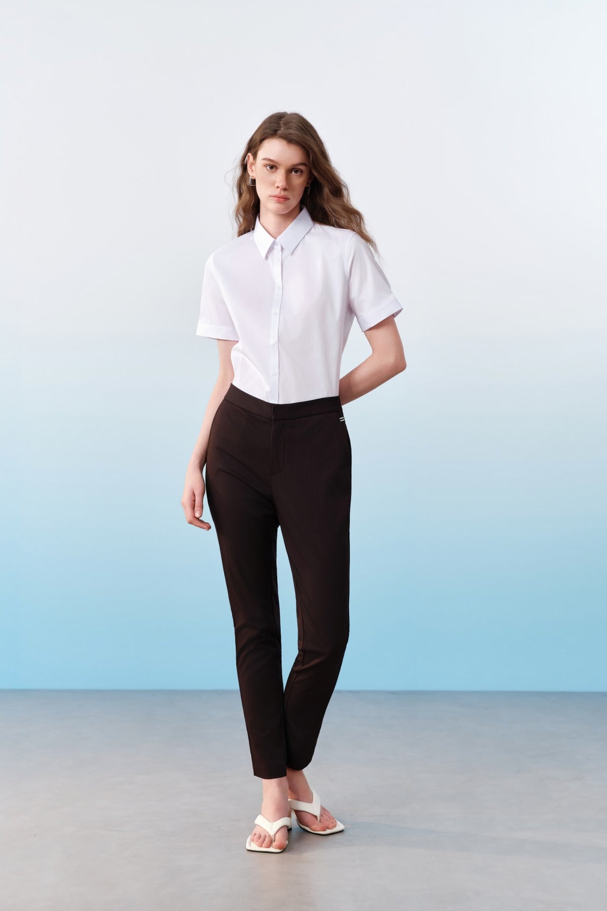 G2000 Pants Elastic Waist Ankle Skinny Casual Pants