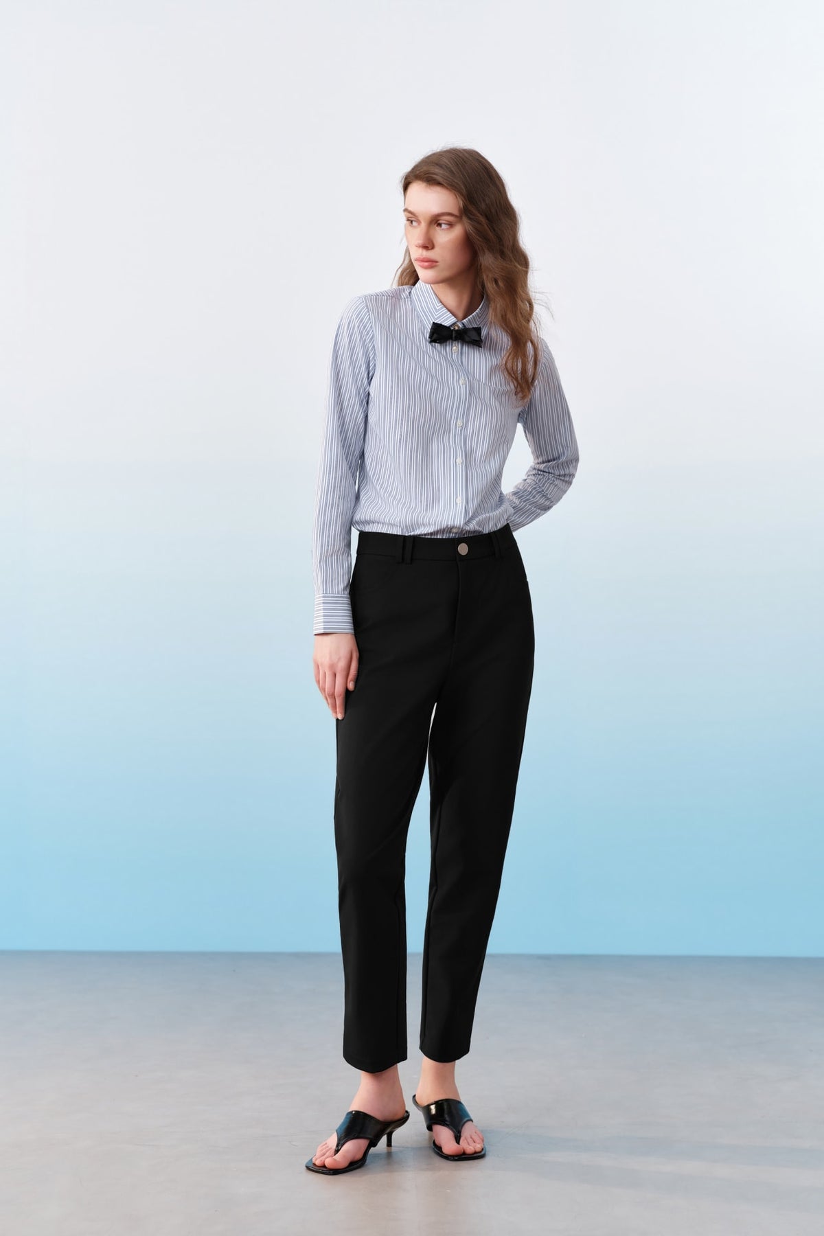 G2000 - Pants - Multi-Way Stretch Cropped Cigarette Pants - Cigarette - Black