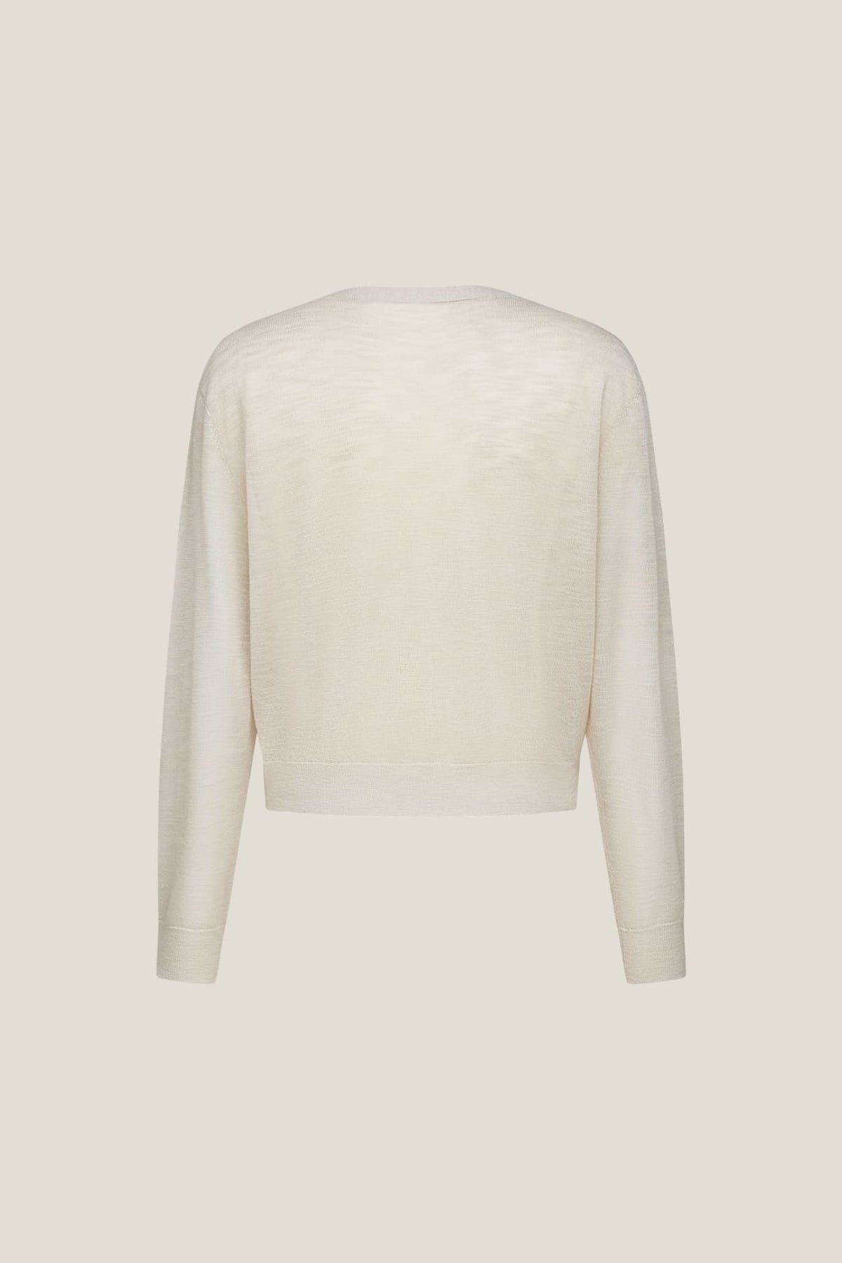 G2000 Cardigans Sheer V-Neck Slub Cardigan