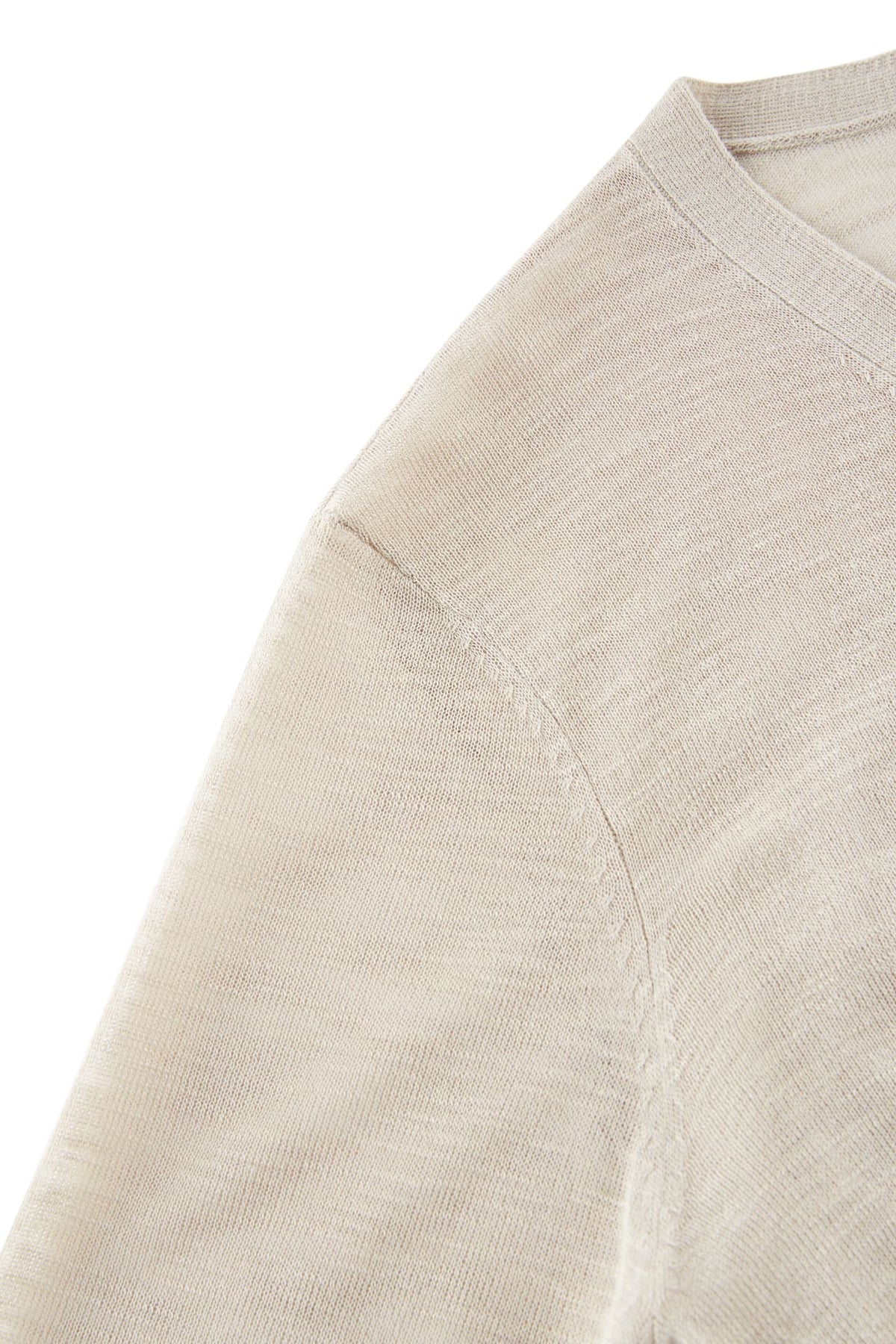 G2000 Cardigans Sheer V-Neck Slub Cardigan