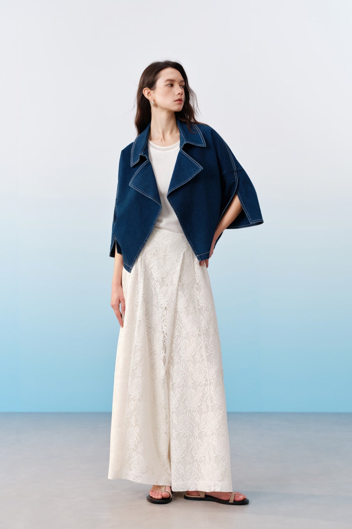 G2000 Coats & Jackets Trench Coat Collar Denim Jacket