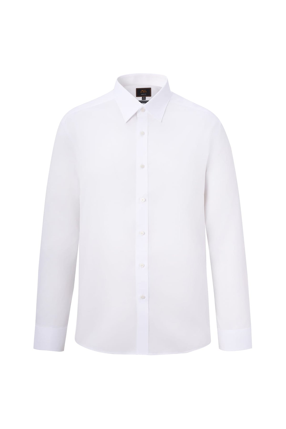 Non-Iron Cotton Silk Blend Cord Texture Smart Fit Long Sleeve Shirt
