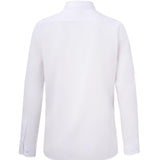Non-Iron Cotton Silk Blend Cord Texture Smart Fit Long Sleeve Shirt