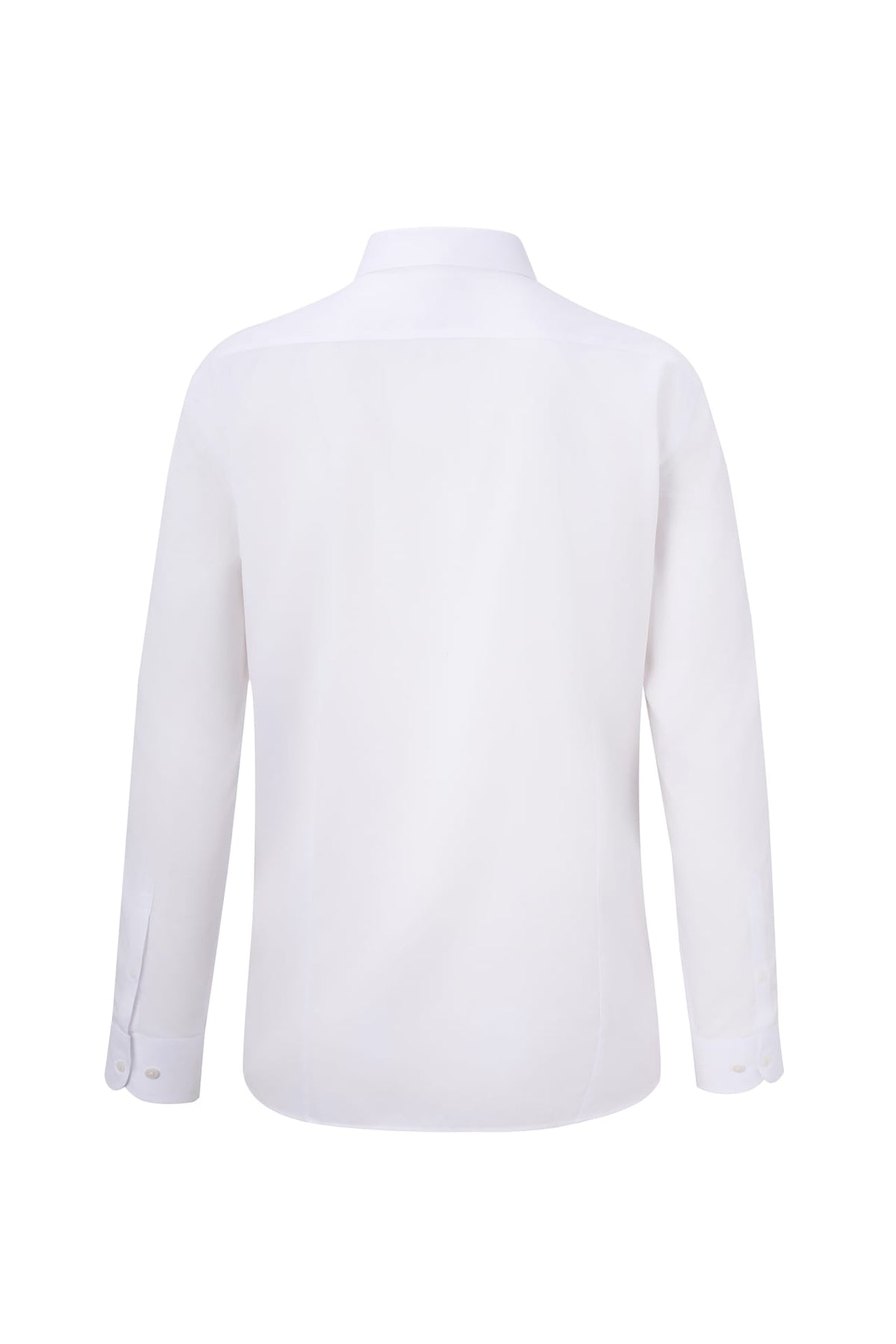 Non-Iron Cotton Silk Blend Cord Texture Smart Fit Long Sleeve Shirt