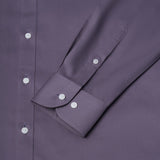 Non-Iron Cotton Silk Blend Cord Texture Smart Fit Long Sleeve Shirt