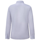 Non-Iron Cotton Silk Blend Cord Texture Smart Fit Long Sleeve Shirt