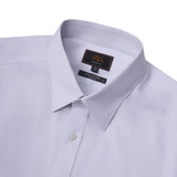 Non-Iron Cotton Silk Blend Cord Texture Smart Fit Long Sleeve Shirt