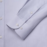 Non-Iron Cotton Silk Blend Cord Texture Smart Fit Long Sleeve Shirt
