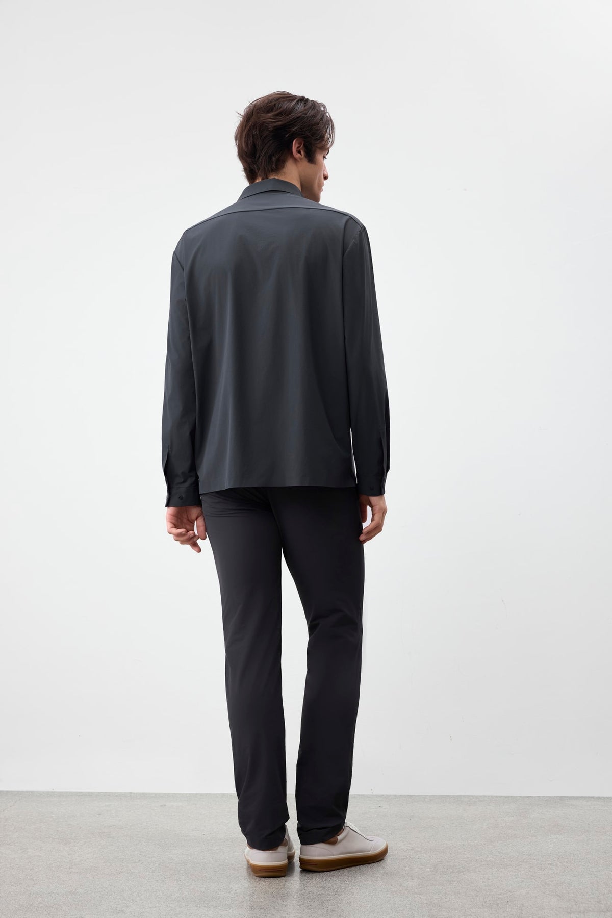 G2000 Shirts Three-Proof Finish Nylon Stretch Relax Fit Long Sleeve Casual Shirt