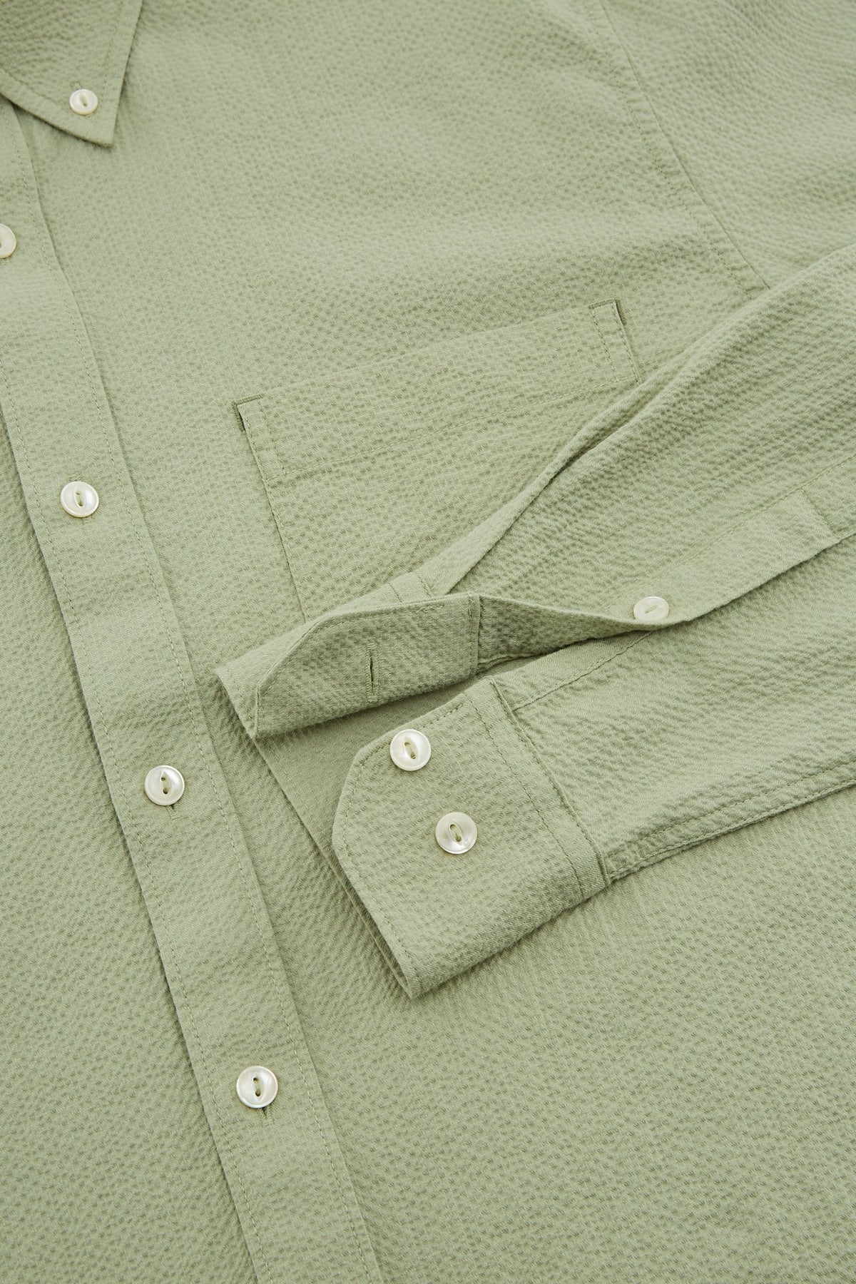 G2000 - Shirts - Cotton Stretch Seersucker Comfort Fit Long Sleeve Casual Shirt