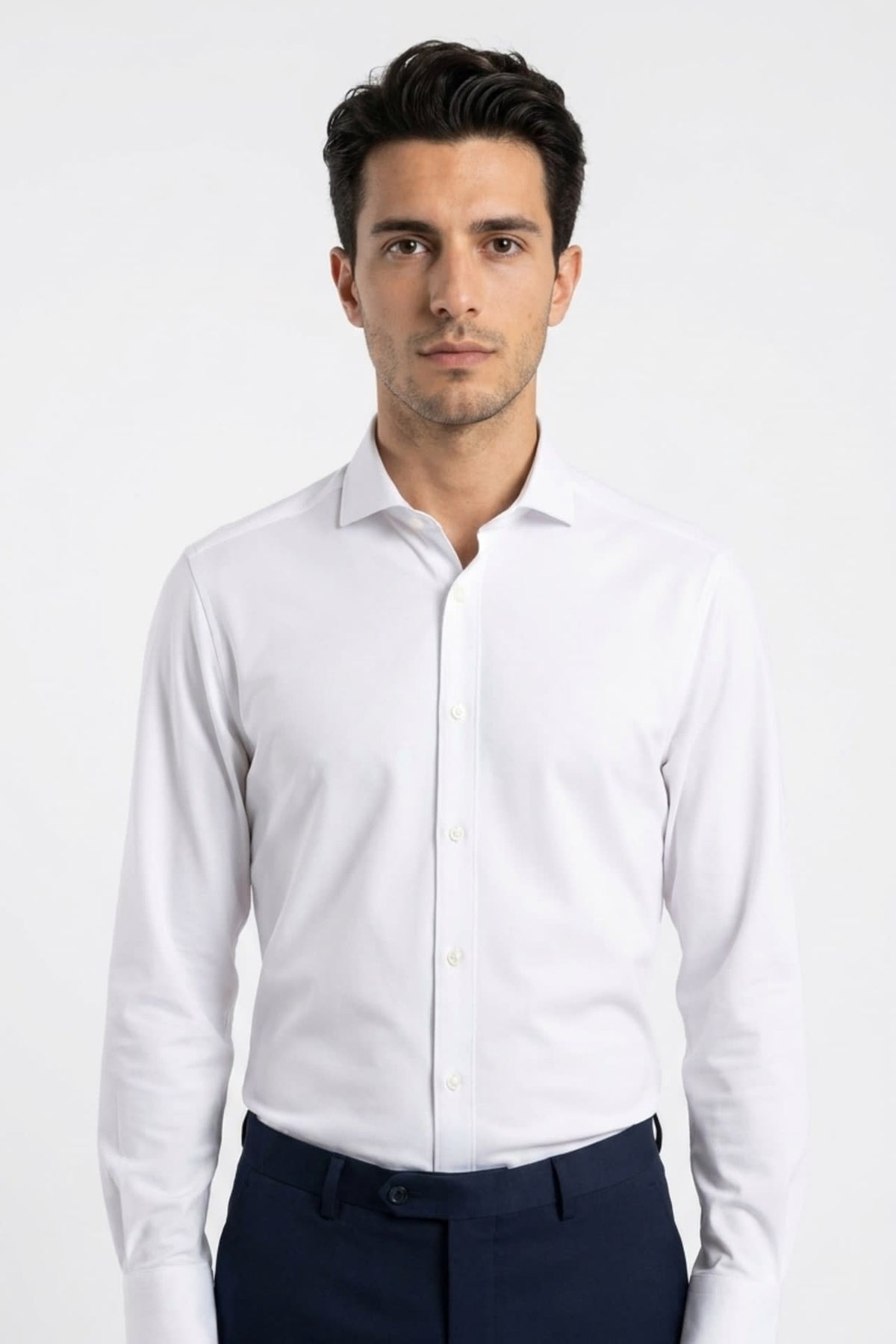 Non-Iron Silky Touch Twill Smart Fit Long Sleeve Shirt