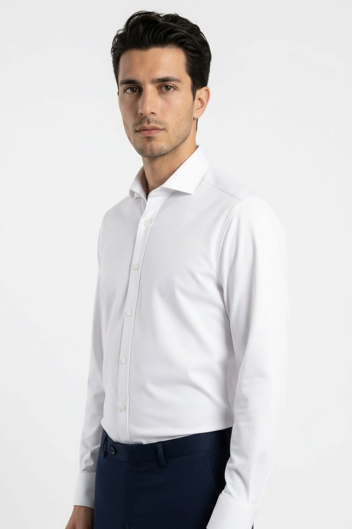 Non-Iron Silky Touch Twill Smart Fit Long Sleeve Shirt