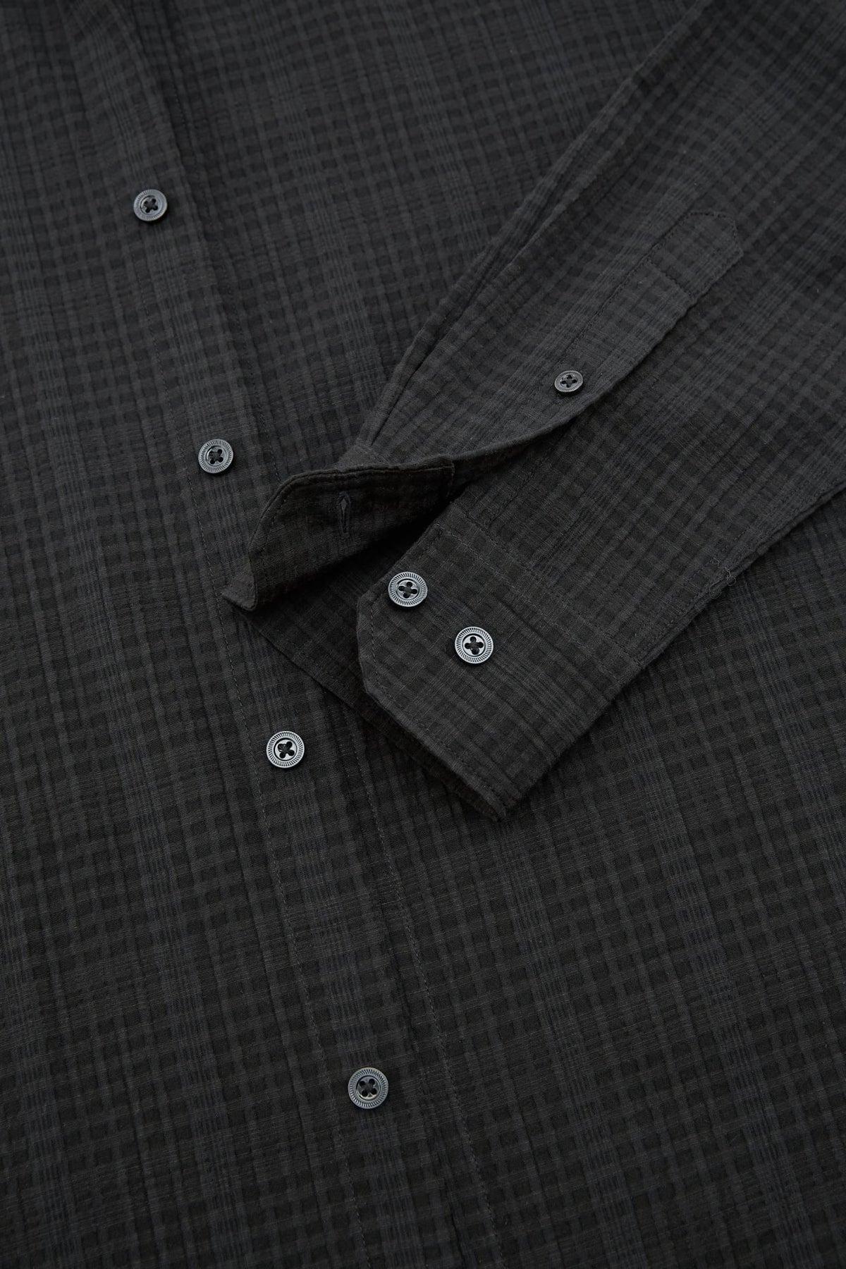 G2000 - Shirts - Seersucker Check Comfort Fit Long Sleeve Casual Shirt