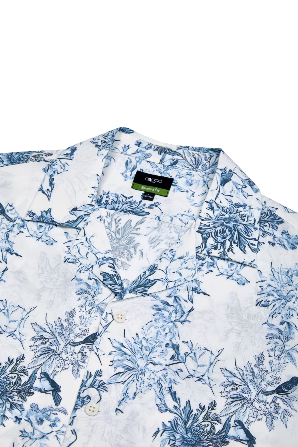 G2000 - Shirts - Modal Blend Botanical Print Relax Fit Short Sleeve Casual Shirt