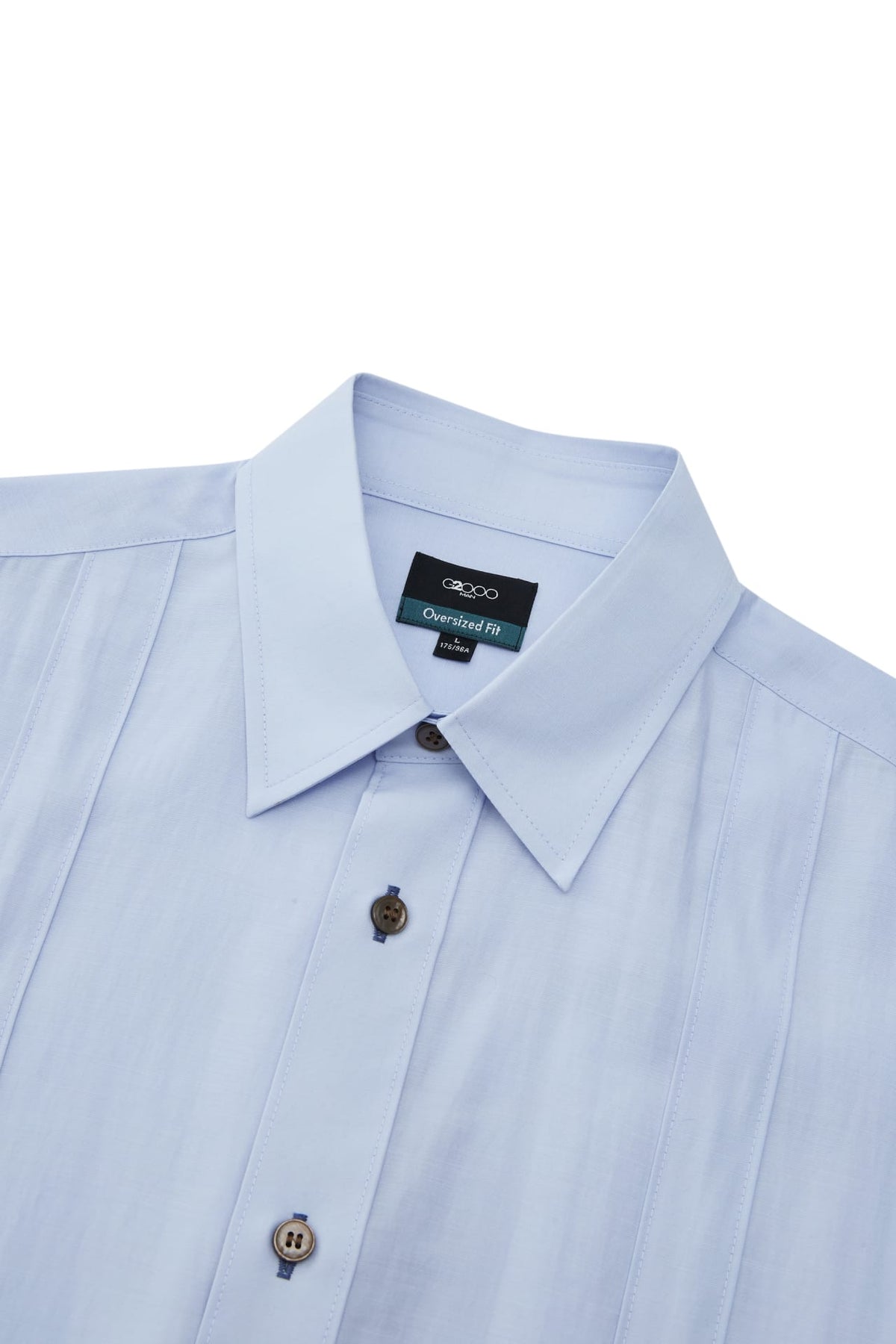 G2000 - Shirts - Lyocell Blend Oversize Short Sleeve Casual Shirt