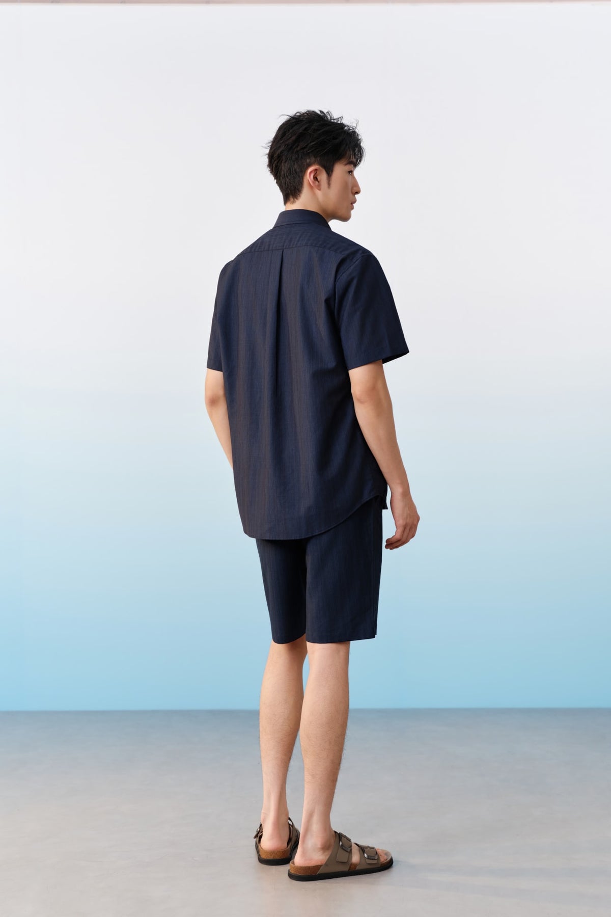 G2000 Shirts Seersucker Print Relax Fit Short Sleeve Casual Shirt