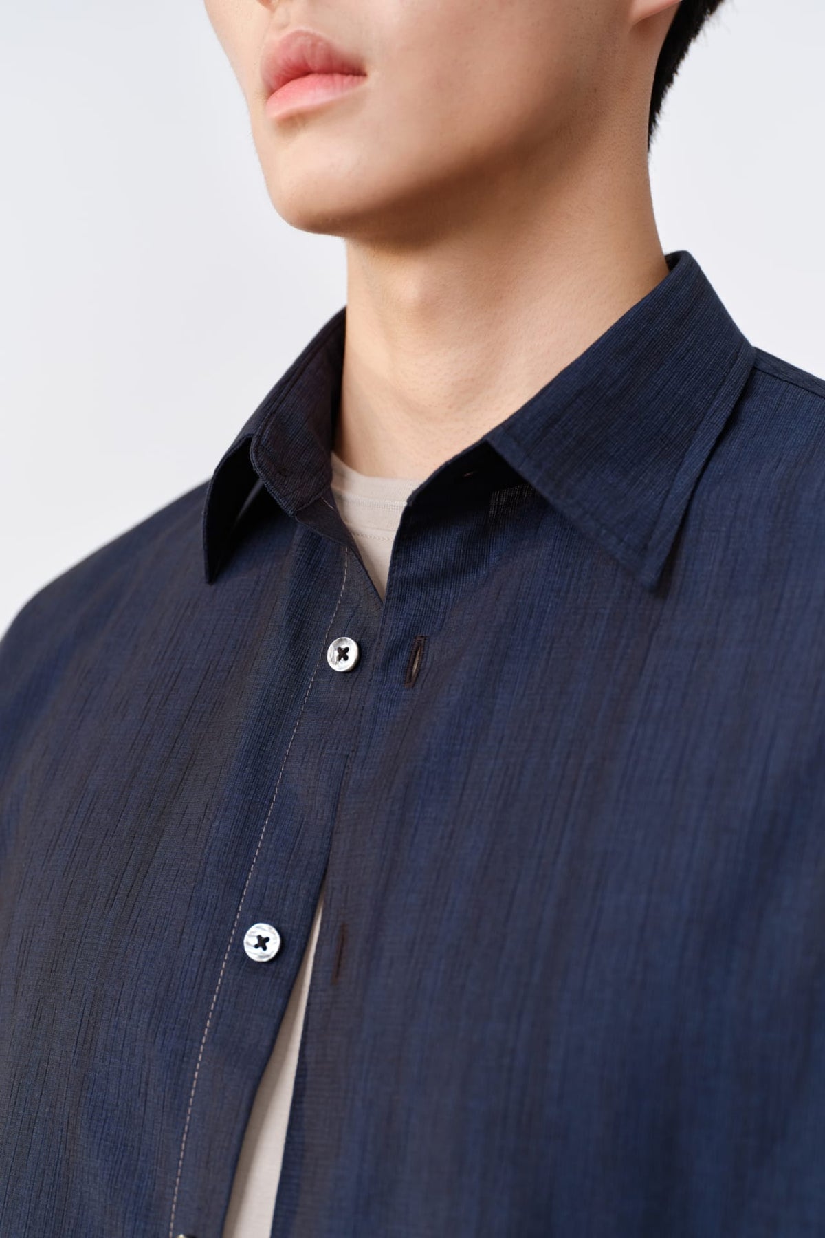 G2000 Shirts Seersucker Print Relax Fit Short Sleeve Casual Shirt