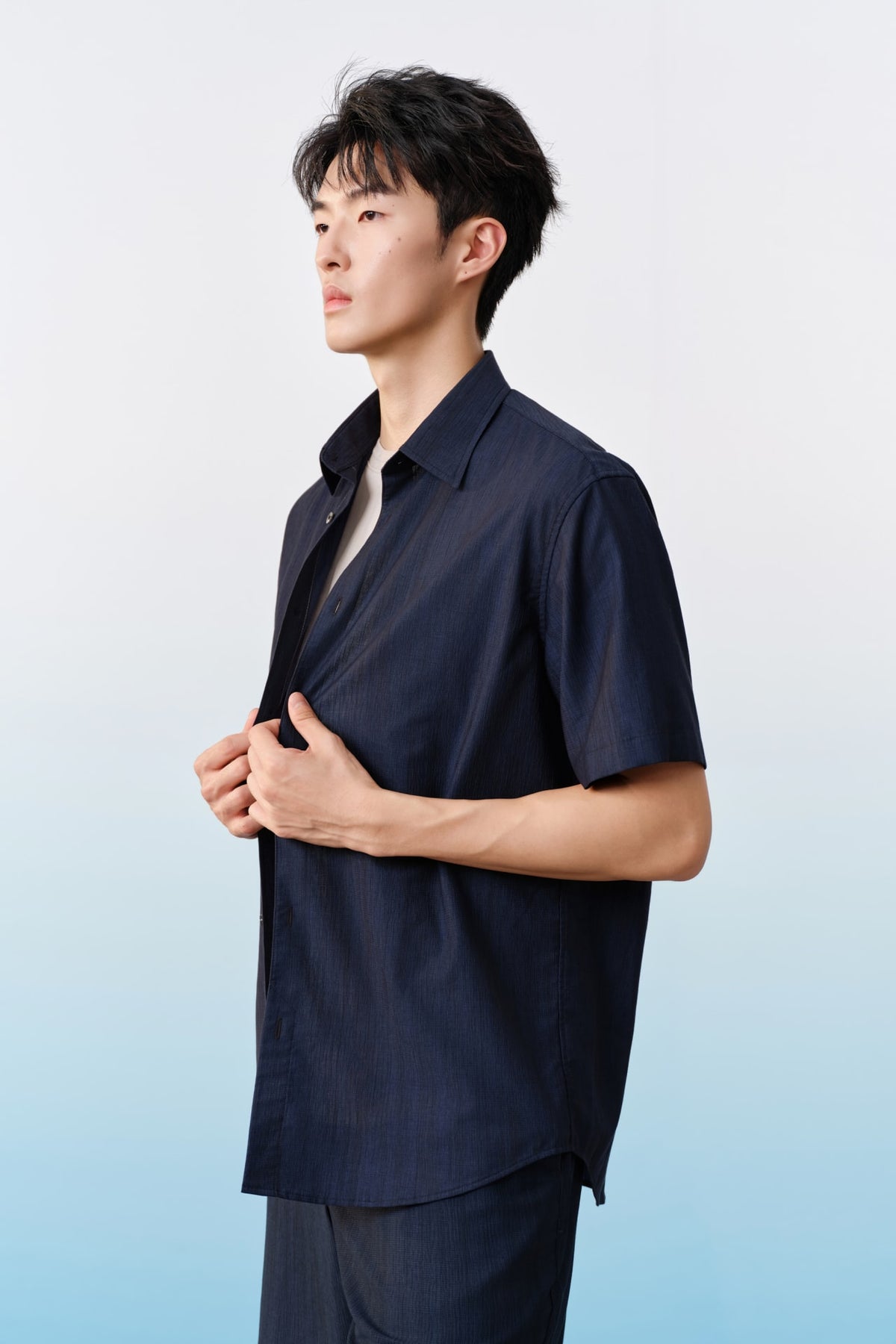 G2000 Shirts Seersucker Print Relax Fit Short Sleeve Casual Shirt