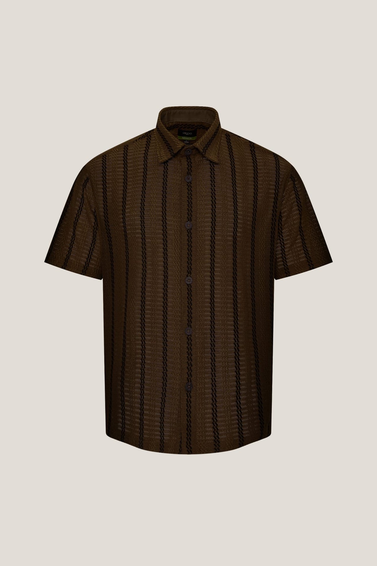 G2000 - Shirts - Poly Knit Stripe Relax Fit Short Sleeve Casual Shirt - Relaxed - Andorra
