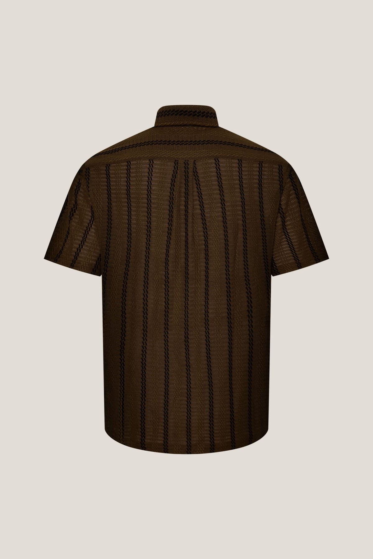 G2000 - Shirts - Poly Knit Stripe Relax Fit Short Sleeve Casual Shirt