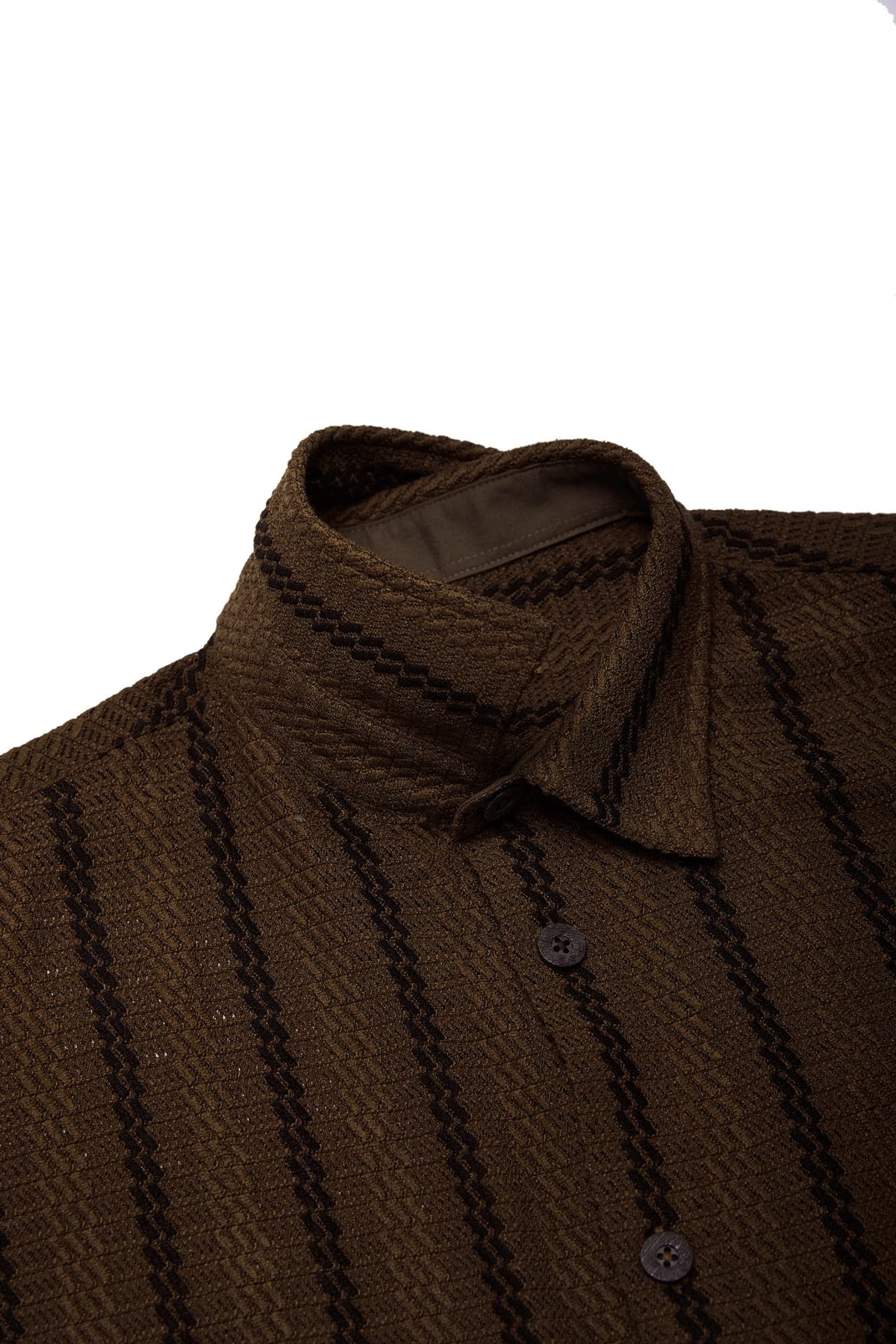 G2000 - Shirts - Poly Knit Stripe Relax Fit Short Sleeve Casual Shirt