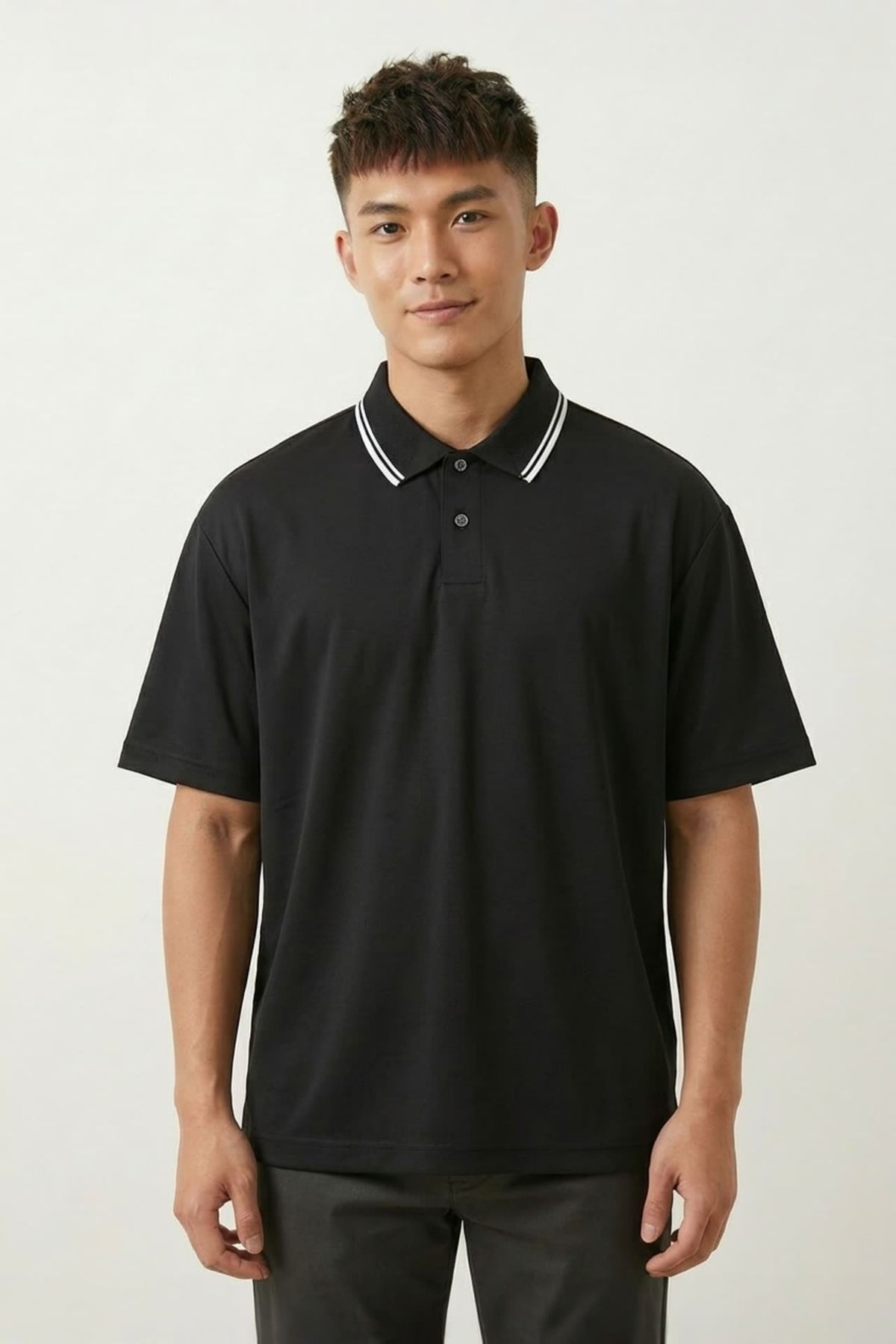 G2000 - Polos - Mercerized Cotton Pique Relax Fit Polo Tee - Anthracite - Relaxed