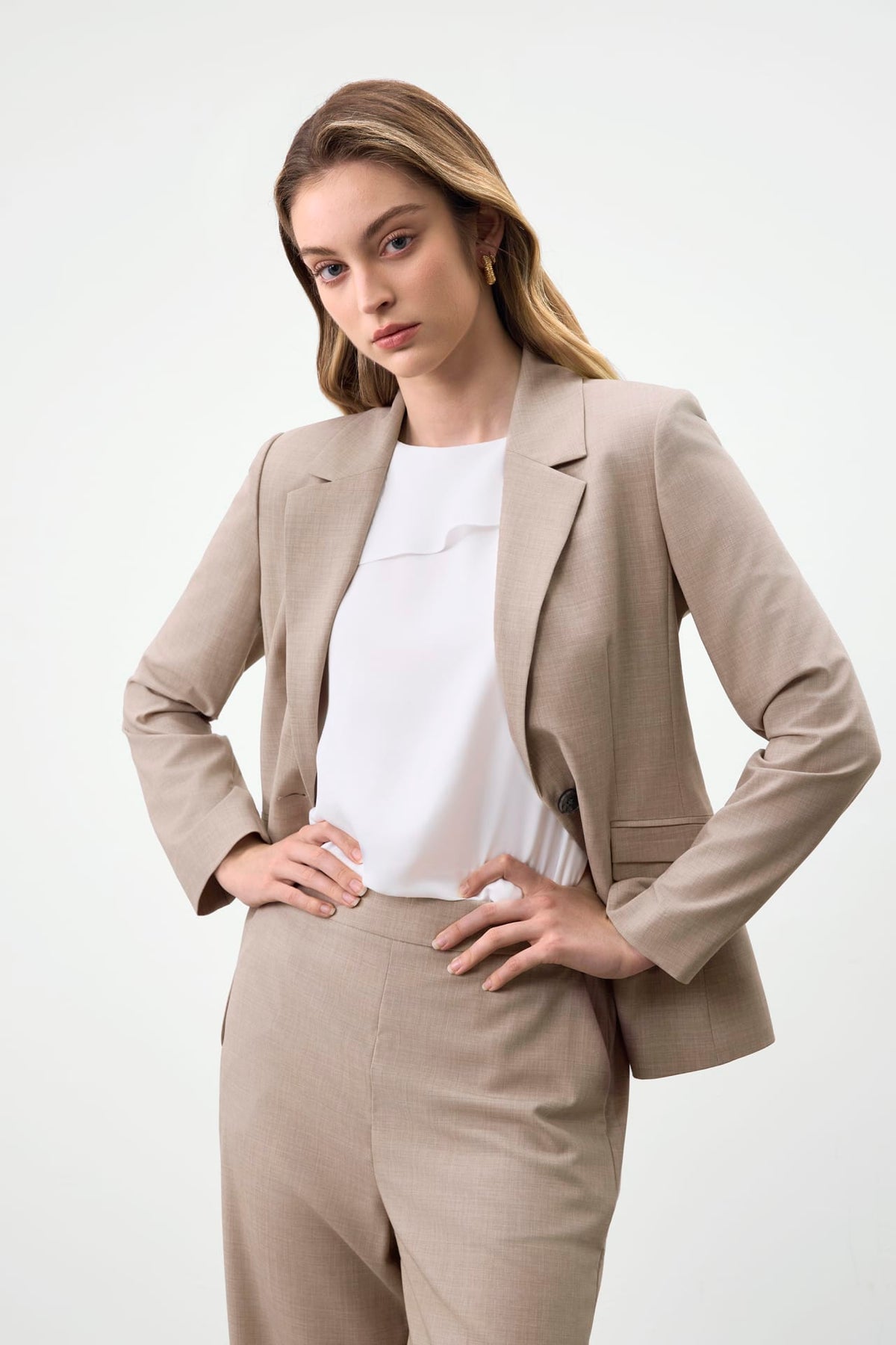 G2000 - Suits - Cool Touch Plain Weave Slim Fit Suit Blazer - Slim - Ginger Snap