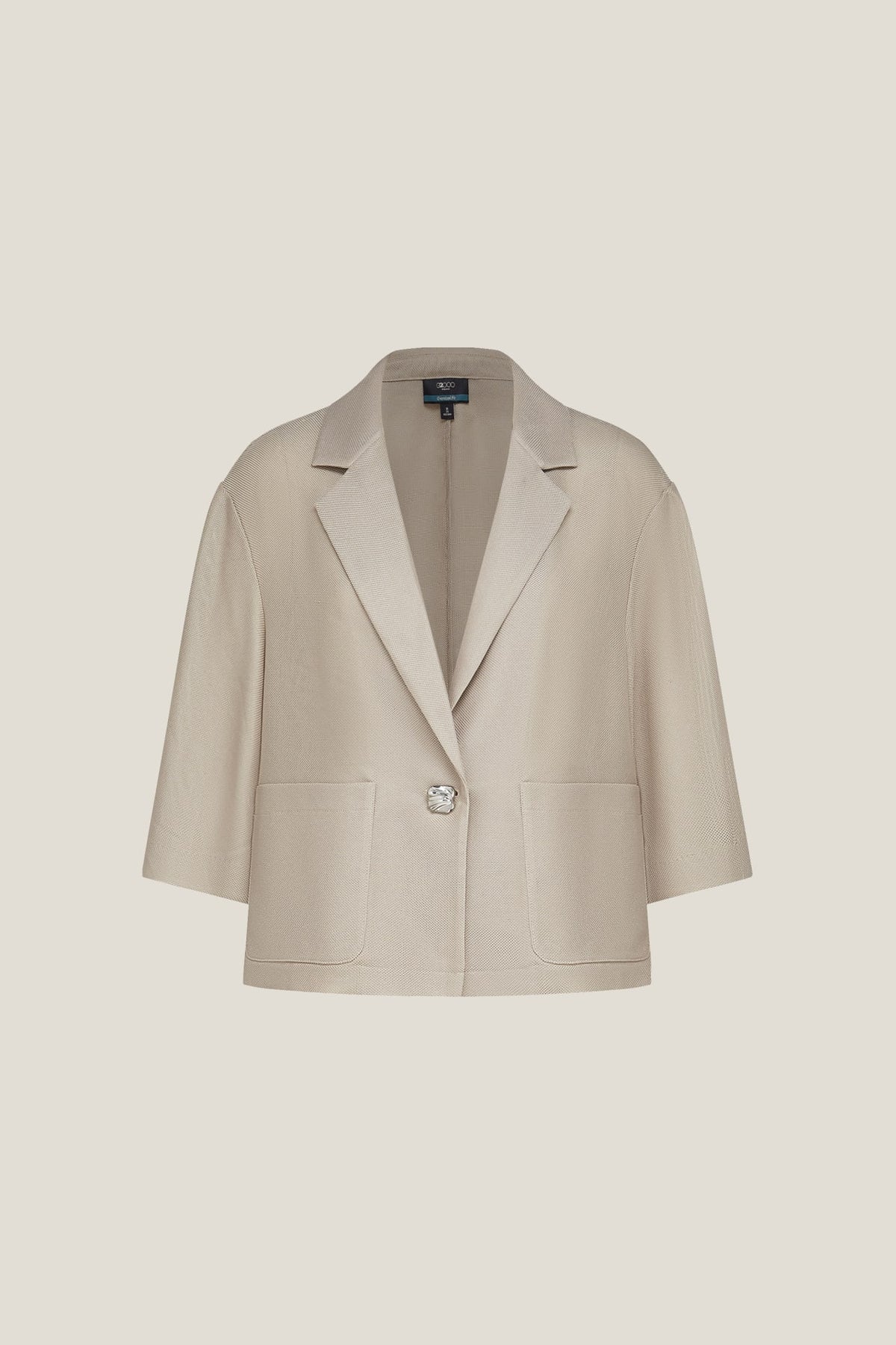 Poly Viscose Leno Weave Oversized Fit Casual Blazer