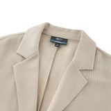 Poly Viscose Leno Weave Oversized Fit Casual Blazer