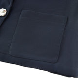 Poly Viscose Leno Weave Oversized Fit Casual Blazer