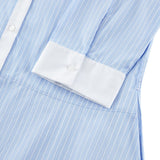 Pure Cotton Mixed Stripe Maxi Shirt Dress