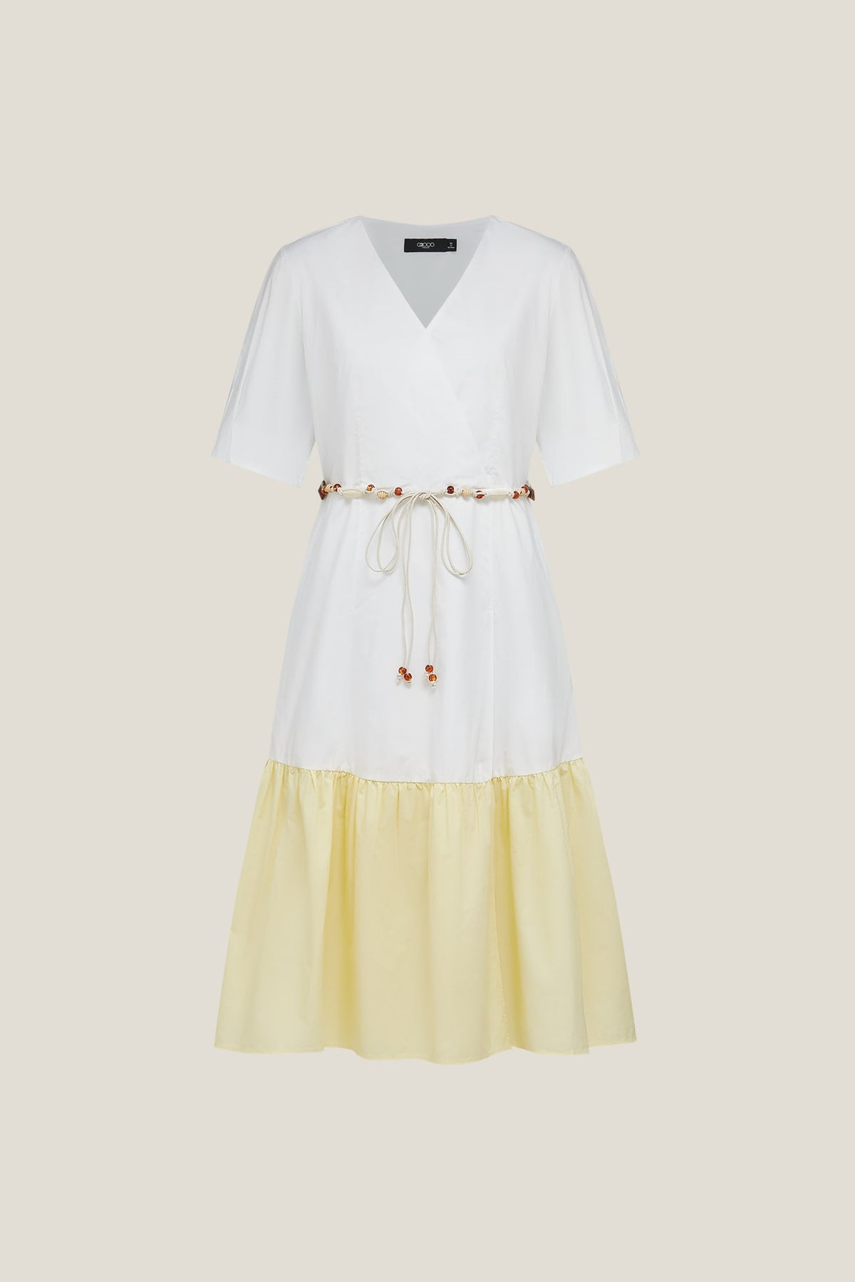 G2000 - Dresses - Pure Cotton Poplin Colour Block Dress