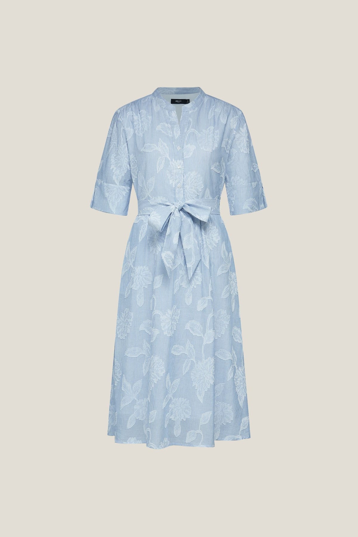 G2000 - Dresses - Cotton Stripe Maxi Shirt Dress - Deep Water - Fit & Flare