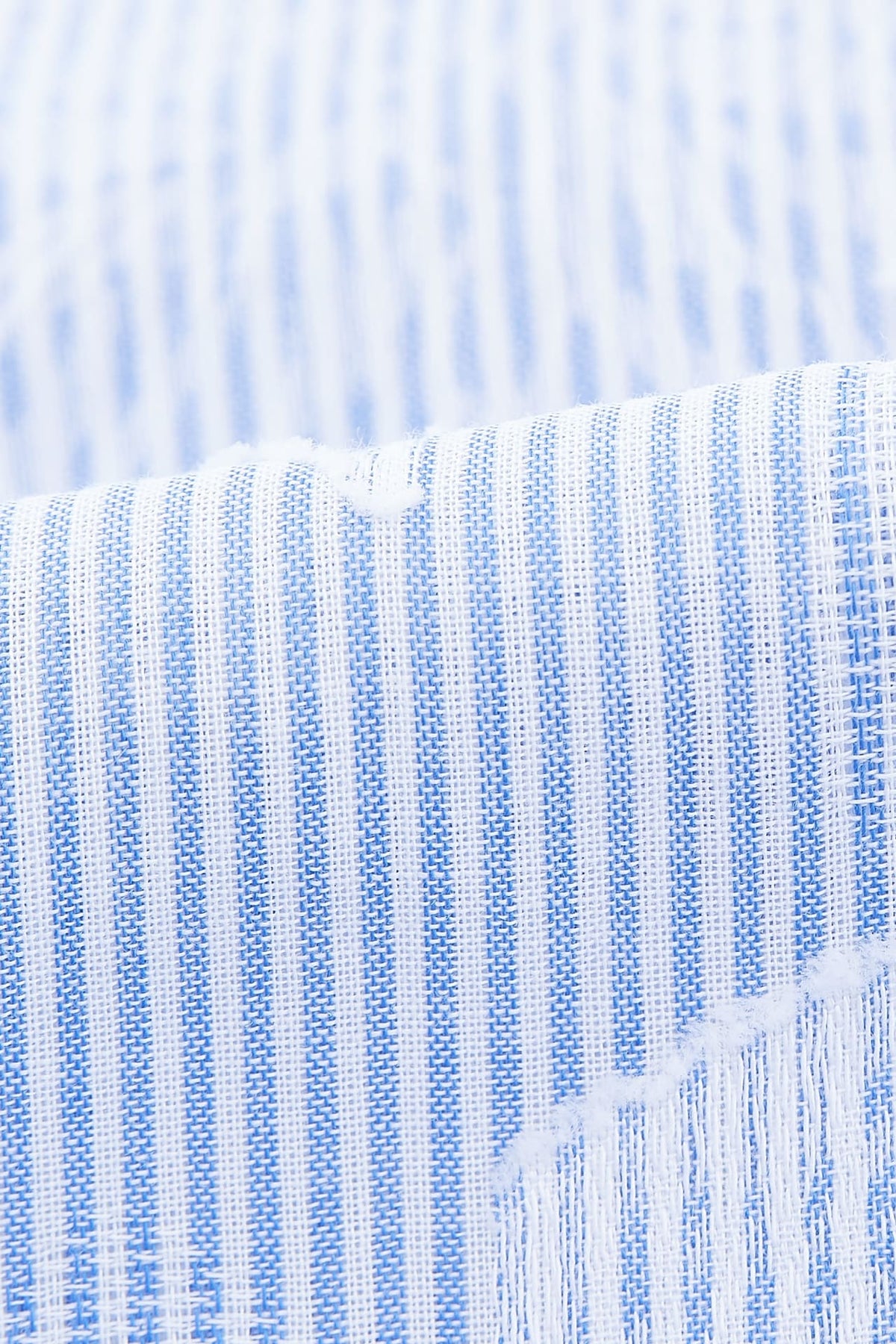 G2000 - Shirts - Pure Cotton V-Neck Striped Floral Jacquard Relax Fit Casual Shirt