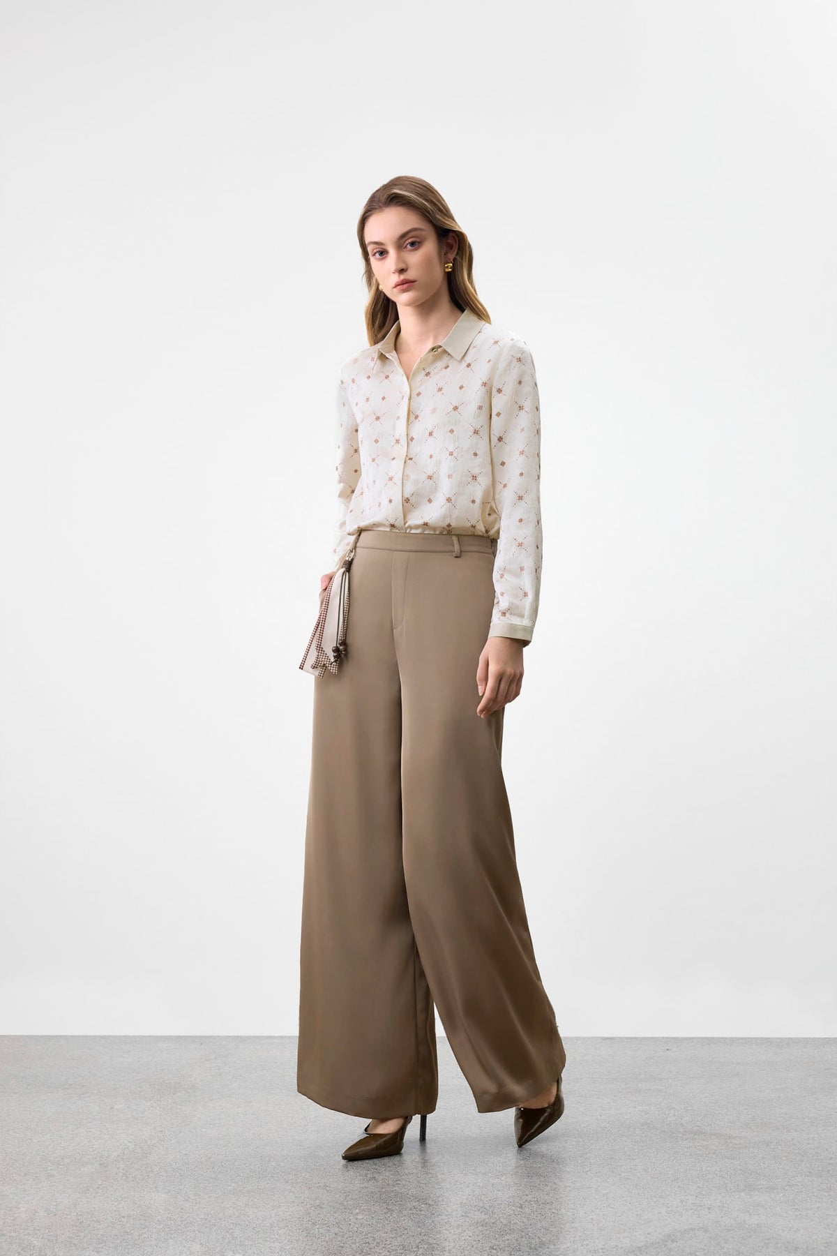 G2000 - Blouses - Contrast Print Regular Fit Blouse