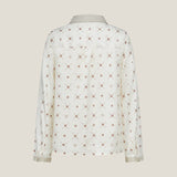 Contrast Print Regular Fit Blouse