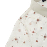 Contrast Print Regular Fit Blouse