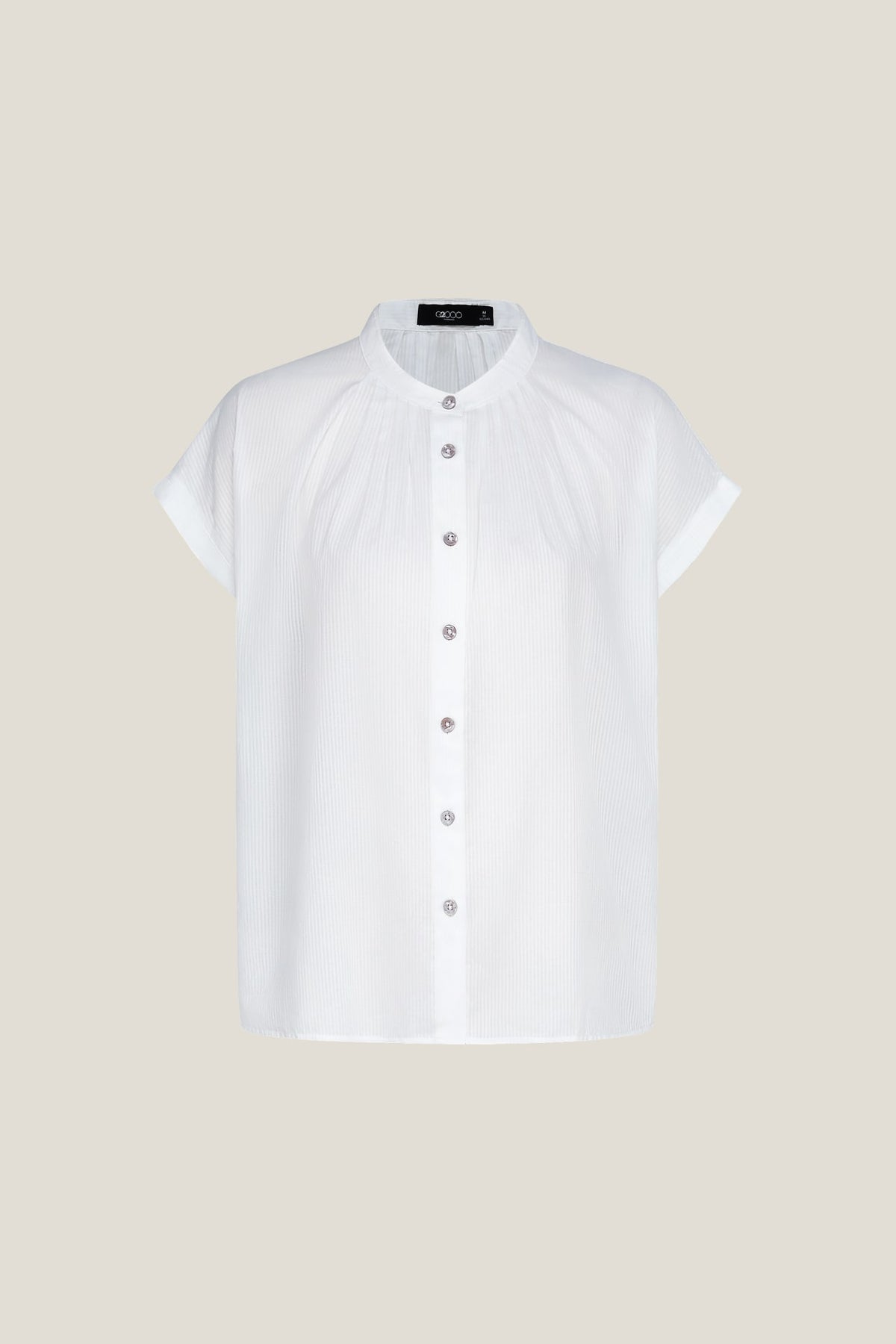 G2000 - Blouses - Gathered Stand Collar Blouse