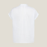Gathered Stand Collar Blouse